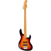 Sadowsky MetroExpress 24-fret Modern Roasted Maple Tobacco Sunburst Transparant High Polish elektrische basgitaar met gigbag