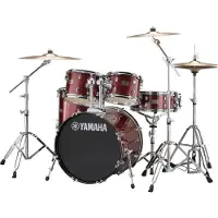 Yamaha RDP0F5 Rydeen Burgundy Glitter drumstel met Paiste bekkens