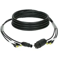 Klotz H1P88RU050 CAT7 & power 3G2.5 hybrid cable 2x RJ45 + Schuko powerCON TRUE1 50m