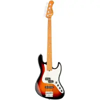Sadowsky MetroExpress Hybrid P/J Bass Roasted Maple Tobacco Sunburst Transparent High Polish elektrische basgitaar met gigbag