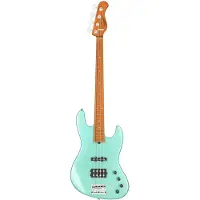 Sadowsky MetroExpress Vintage M/J Bass Roasted Maple Solid Sage Green Metallic High Polish elektrische basgitaar met gigbag