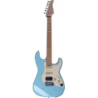 Mooer GTRS Guitars Professional 801 Tiffany Blue Intelligent Guitar met gigbag