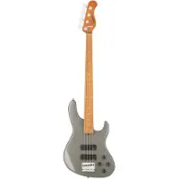Sadowsky MetroExpress 24-fret Modern Roasted Maple Solid Silver Metallic High Polish elektrische basgitaar met gigbag