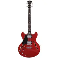 Sire Larry Carlton H7L See Through Red linkshandige semi-akoestische gitaar
