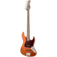 Sadowsky MetroExpress Vintage J/J Bass Roasted Maple Candy Apple Orange Metallic elektrische basgitaar