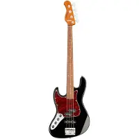 Sadowsky MetroExpress Hybrid P/J Bass Morado Lefthand Solid Black High Polish linkshandige elektrische basgitaar met gigbag