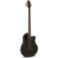 Ovation B778TX-5-G Elite TX Mid Cutaway Black Textured elektrisch-akoestische basgitaar