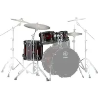 Yamaha JLHP4F3UMS Live Custom Hybrid Oak Magma Sunburst 3d. tom set