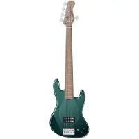 Sadowsky MetroExpress Vintage M Bass Roasted Maple Solid Sherwood Green Metallic High Polish 5-snarige basgitaar met gigbag