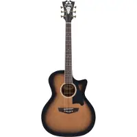 D'angelico Premier Gramercy Aged Burst elektrisch-akoestische westerngitaar