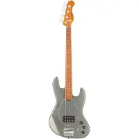 Sadowsky MetroExpress Vintage M Bass Roasted Maple Solid Silver Metallic High Polish elektrische basgitaar met gigbag
