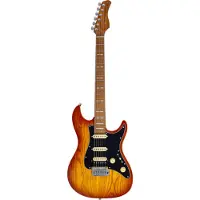 Sire Larry Carlton Larry Carlton S7 HSS Ash Top Amber Burst elektrische gitaar