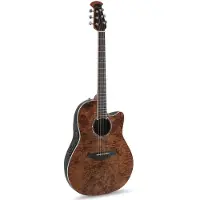 Ovation CS24P-NBM-G Celebrity Standard Plus Mid Cutaway Nutmeg Burled Maple elektrisch-akoestische westerngitaar