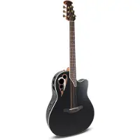 Ovation Celebrity Elite Deluxe Deep Contour CDX40-5-G Black Satin elektrisch-akoestische westerngitaar