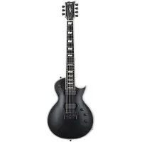 ESP E-II Eclipse-7 Evertune Black Satin 7-snarige elektrische gitaar met koffer