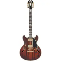 D'angelico Deluxe Mini Dc Satin Brown Burst