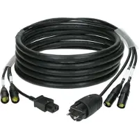 Klotz H1P99NI040 CAT7 & power 3G2.5 hybrid cable 2x etherCON + Schuko => IEC 40m