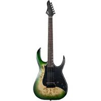 Mooer GTRS Guitars Modern 810 Green Burst Intelligent Guitar met gigbag