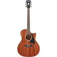 D'angelico Excel Gramercy Natural Mahogany elektrisch-akoestische westerngitaar met gigbag