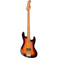 Sadowsky MetroExpress Vintage M Roasted Maple Tobacco Sunburst Transparant High Polish elektrische basgitaar met gigbag