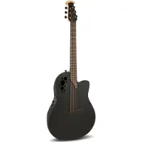 Ovation Elektro-Akoestische Gitaar Elite Tx Super Shallow Black Textured