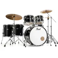 Pearl Roadshow 6pc Drum Kit w/Sabian Cymbals Jet Black
