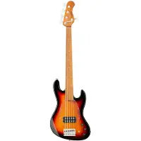 Sadowsky MetroExpress Vintage M Bass Roasted Maple Tobacco Sunburst Transparent High Polish 5-snarige basgitaar met gigbag