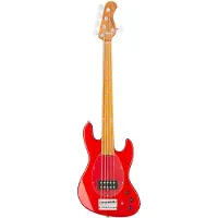 Sadowsky MetroExpress Vintage M Bass Roasted Maple Solid Candy Apple Red Metallic High Polish 5-snarige basgitaar met gigbag