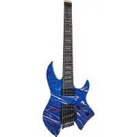 Sire Larry Carlton X6 7-String Headless Blue Swirl elektrische gitaar