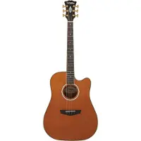 D'angelico Excel Bowery Dreadnought CE Vintage Natural elektrisch-akoestische westerngitaar met gigbag