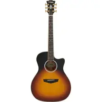 D'angelico Excel Gramercy Grand Auditorium CE Vintage Sunset elektrisch-akoestische westerngitaar