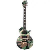 Esp Ltd Deluxe EC-1000 Woodland Camo Satin elektrische gitaar