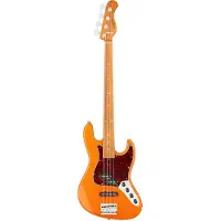 Sadowsky MetroExpress Hybrid P/J Bass Roasted Maple Solid Candy Apple Orange Metallic High Polish elektrische basgitaar met gigbag