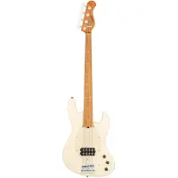 Sadowsky MetroExpress Vintage M Roasted Maple Solid Olympic White Metallic High Polish elektrische basgitaar met gigbag