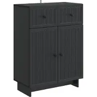 vidaXL Dressoir Zwart 66 x 34,5 x 90 cm Bewerkt hout