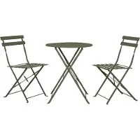 Ebuy24 Adam tuin cafétafel 60x60 cm inklapbaar zandkleurig.