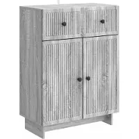 vidaXL Dressoir Grijs sonoma 66 x 34,5 x 90 cm Bewerkt hout