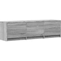 vidaXL TV-kast met LED 140x34x40 cm Grijs Sonoma Geconstrueerd hout