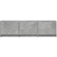 vidaXL TV-meubel met LED-verlichting, 140x34x40 cm, betonkleur, houtvezel