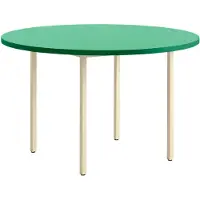HAY Two-Colour eettafel Ø120 cm Ivory-green mint