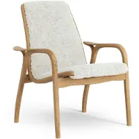 Swedese Laminett Fauteuil Eik geolied / schapenvacht Offwhite (wit)