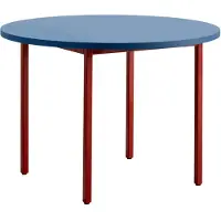 HAY Two-Colour eettafel Ø105 cm Maroon red-blue