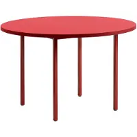 HAY Two-Colour eettafel Ø120 cm Maroon red-red