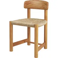 Gubi Daumiller Side Chair stoel Natural Rush-golden pine