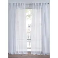 Bonprix Gordijn met fijne structuur in extra lange en brede maten (1 stuk) maat h/b: 265/140 cm