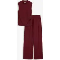 Bonprix Shirt en broek (2-dlg. set) van gestructureerde crêpe maat 52/54 (XXL)