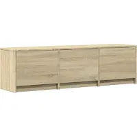 vidaXL TV-kast met LED 140 x 34 x 40 cm Sonoma Eiken