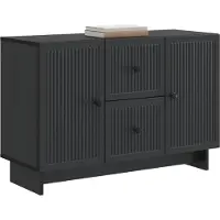 vidaXL Dressoir met lade Zwart 89 x 34,5 x 60 cm Bewerkt hout