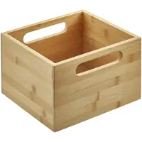 Sotech ORGA-BOX organisatiebak bamboe geolied 200 x 225 x 150 mm voor apothekerskasten en lades Lade-inzetstuk Uittrekbaar inzetstuk Opbergsysteem van