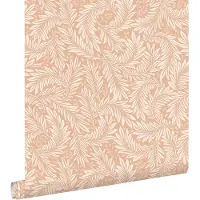 ESTAhome behang bladeren licht terracotta - 50 x 900 cm - 131141